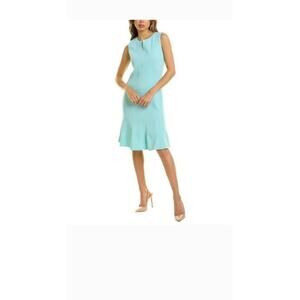 Oscar De La Renta Wool Blend Shift Dress Size 2 New With Tags $1999